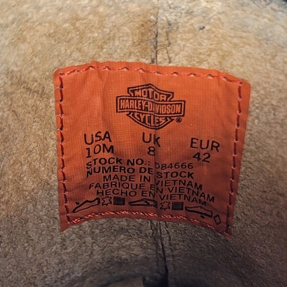 Harley Davidson Brittany Black Leather Chelsea Boots sz 10 D84666 - Picture 10 of 11